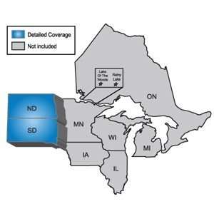   LakeMaster Dakotas Freshwater Map CD ROM (Windows): GPS & Navigation