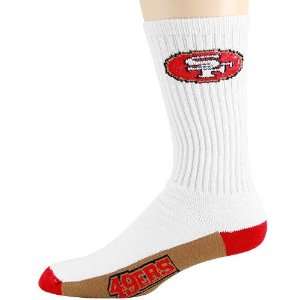  San Francisco 49ers Tri Color Team Logo Tall Socks Sports 