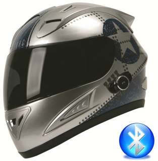 TORC Blinc Bluetooth Full Face Motorcycle Helmet DOT T10B Flight 