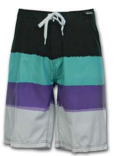 F10   Ripcurl Board Shorts * NWT Mens 33   Black/Aqua/Purple/White 