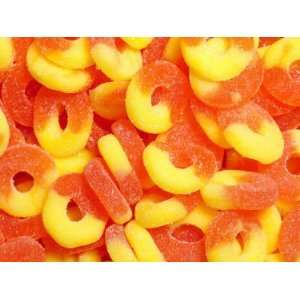 Peach Gummi Rings 4.5 LBS  Grocery & Gourmet Food