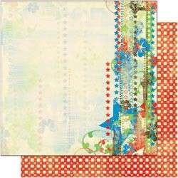 Bo Bunny 4th July Summer Scrapbook Papers BLOCK PARTY  