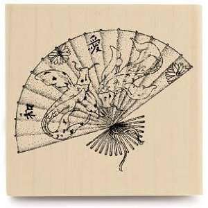  Asian Fan   Rubber Stamps Arts, Crafts & Sewing