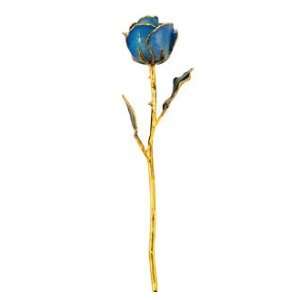  Gold Dipped Blue Valentines Day Rose