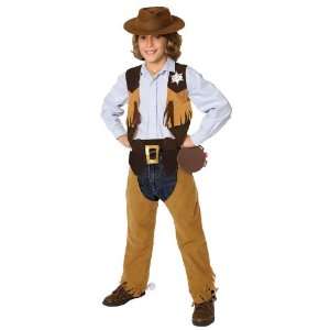 Lets Party By Time AD Inc. Cowboy Child Costume Kit / Brown   Size One 