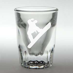  Snowboarder Shot Glass