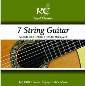   Guitar Nylon Guitar Strings, Custom Tension 7 String Set: Musical