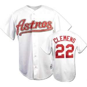 Roger Clemens White Majestic MLB Home Replica Houston Astros Jersey 