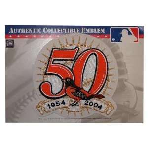  MLB Logo Patch   Orioles 50th Anniversary Sports 