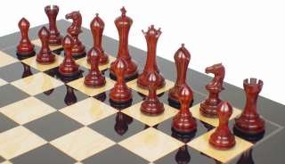 Gotham Collector Chess Set Red Sandalwood 4.4 King  