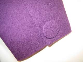 ALBERT NIPON purple wool skirt suit   Women 6  