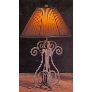  Rusty Gold Wrought Iron Table Lamp: Home Improvement