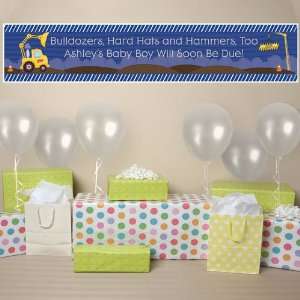  Banner   Construction Truck   Personalized Baby Shower 