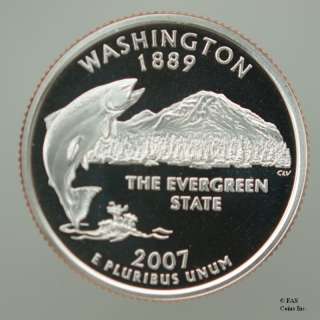 2007 S Washington State Gem Proof Clad Quarter US Coin  