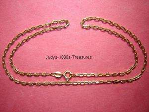 18k SOLID GOLD BOSTON LINK CHAIN 18 2.23mm. 7.71gr. MADE IN ITALY 