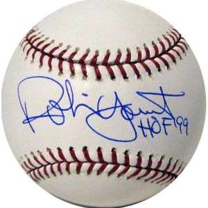  Robin Yount Signed MLB Baseball with HOF 99 Inscription 
