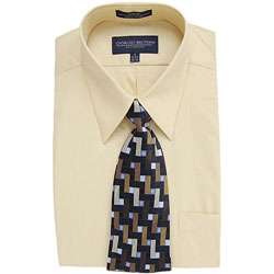 Giorgio Brutini Mens Taupe Shirt/ Tie Boxed Set  