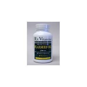  Rx Vitamins Flax Seed Oil, 1300 mg   60 Softgel Capsules 