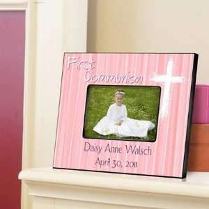   The Light Of God Pink First Communion Picture Frame 