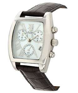 Lucien Piccard Black Strap Chronograph Watch  