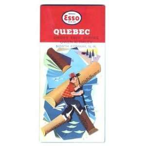  Esso Map of Quebec 1959 Crisp 