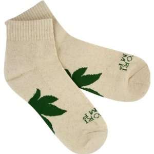  Satori Hemp Leaf Ankle Socks [Large] Natural Sports 