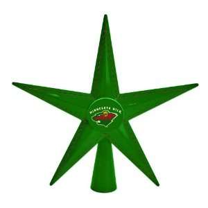  9.5 NHL Minnesota Wild Metal 5 Point Star Christmas Tree 
