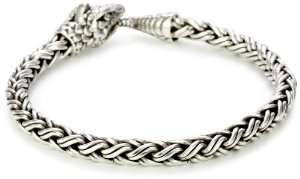    LH MEN Lois Hill Classics Snake Head Padi Weave Bracelet Jewelry