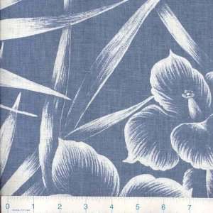   Linen Blend Fabric Tropical Blue By The Yard Arts, Crafts & Sewing