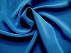 stunning soft royal blue crepe de chine solid fabric returns