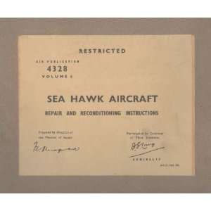  Hawker Sea Hawk Aircraft Repair Manual: Hawker: Books