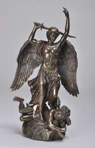 Archangel Saint Michael Defeating Lucifer Arch Devil Statue Final 
