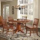 c102 4 5 piece table chairs set in cottage oak