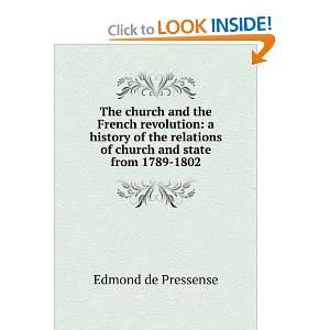 church and the French revolution a history of the relations of church 
