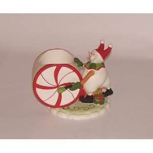  Yankee Candle Christmas Circus Snowman Candle Holder 