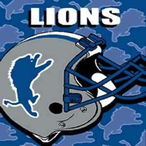  NFL Detroit Lions Logo Plush Throw Blanket: Sports 