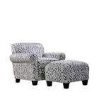   Swivel Rocker and Ottoman Set in Antique Finish   Fabric Champagne