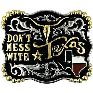 Western Edge by Taylor Brands Belt Buckle, Dont Mess With Texas 