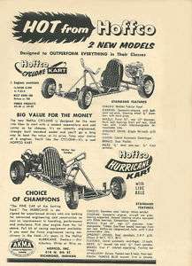 WOW Vintage & Very Rare 1960 Hoffco Go Kart Ad  