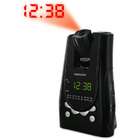   Projection Alarm Clock Radio with Battery Backup & Dual Time Display