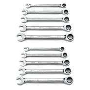 GearWrench 10 Pc Combination Ratcheting Wrench Set Inch/Metric at 