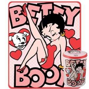   : Betty Boop Fleece Throw with Tin Canister *SALE*: Sports & Outdoors