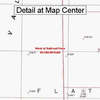  USGS Topographic Quadrangle Map   West of Railroad Pass 