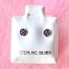 In Gifts Sterling Silver   Rose Stud Earrings