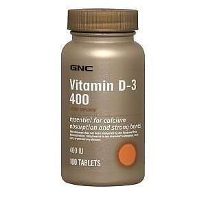  GNC Vitamin D 3 400 100 Tablets .