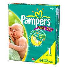 Pampers 84Ct Baby Dry Diaper Mega Pack   Size 1   Pampers   BabiesR 