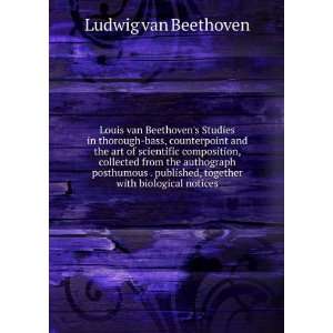  Louis van Beethovens Studies in thorough bass 