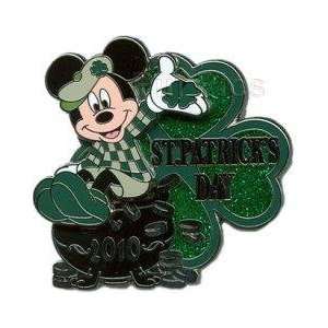 Disney Pins   St. Patricks Day 2010   Limited Edition   Mickey Mouse 