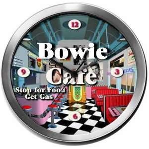 BOWIE 14 Inch Cafe Metal Clock Quartz Movement  Kitchen 