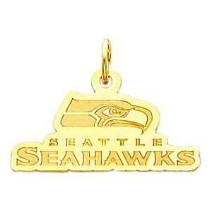 14K Gold NFL Seattle Seahawks Logo Charm  Sports 